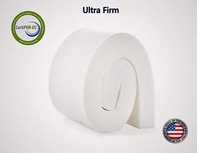 High Density Upholstery Foam (Ultra Firm) 6"x22"x80" 52ILD Seat Replacement Foam