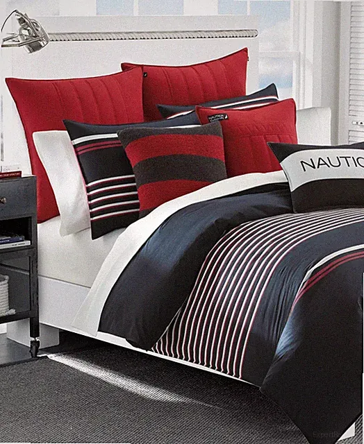 NAUTICA Duvet Set Twin/Twin XL Mineola Navy NEW