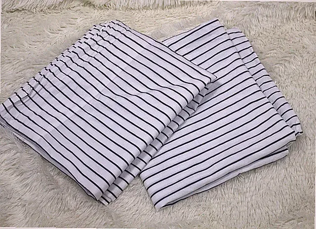 Ralph Lauren Blue Label Pillowcase Set of 2 White Blue Striped Nautical Coastal