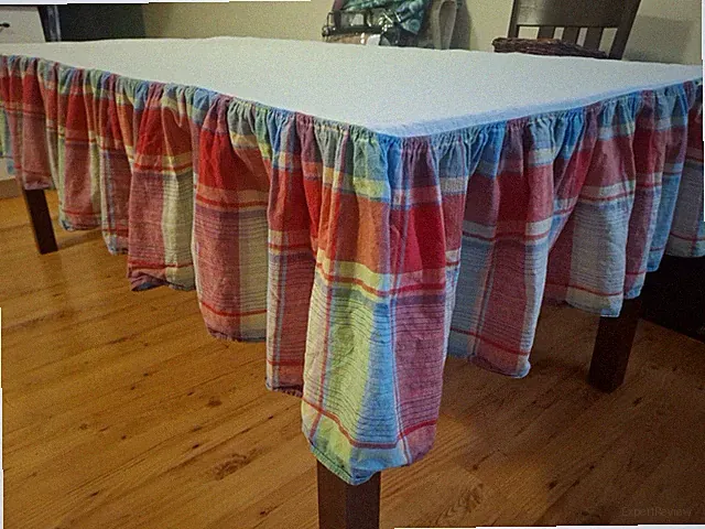 Ralph Lauren South Hampton Beach House Spinnaker Madras Plaid TWIN Bedskirt VTG