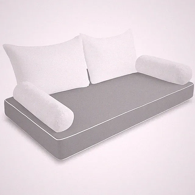 Twin Porch Swing Daybed Cushion Pillow Bolster Shredded Foam Mattress Topper