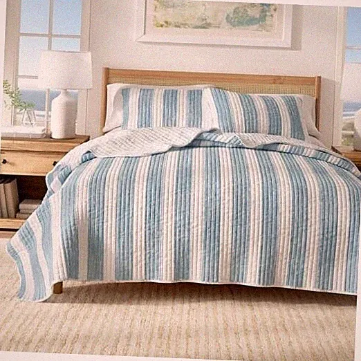 Twin/Twin XL Coastal Bedding Set, Summer Coastal Twin / Twin XL Blue Anchor