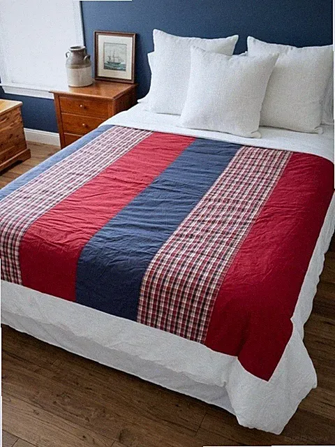 Vtg Cargo Kids comforter Full/ Queen reversible nautical preppy traditional